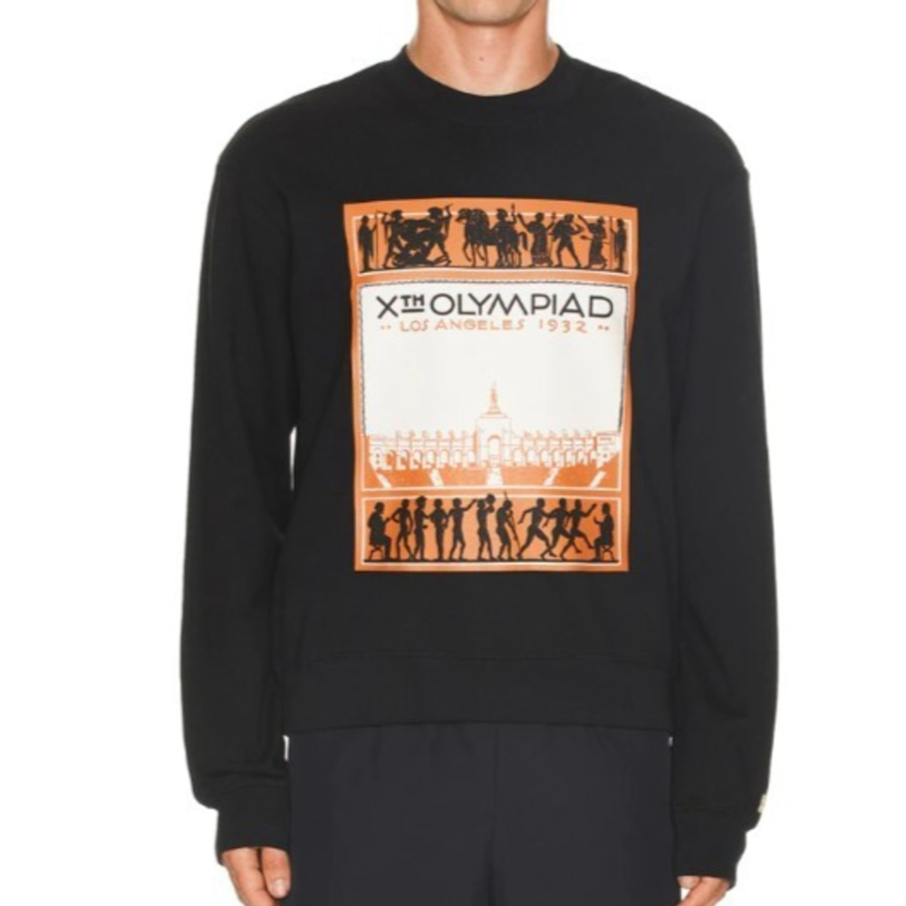 John Elliott x Olympics Sweatshirt Los Angeles Men’s Size 2 Medium Black‎